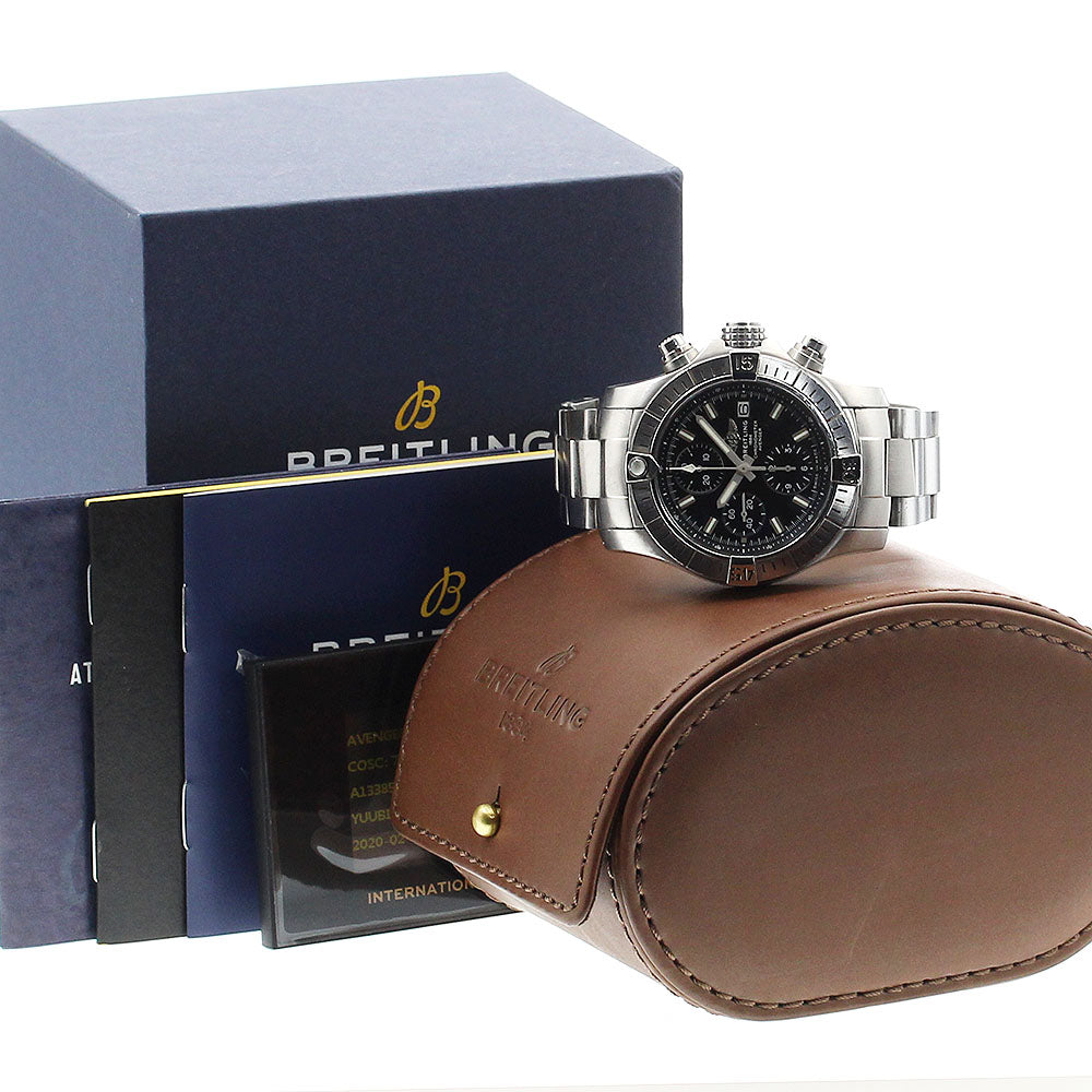 BREITLING Avenger chronograph 43 A13385 Date black Dial Automatic Men's_874227