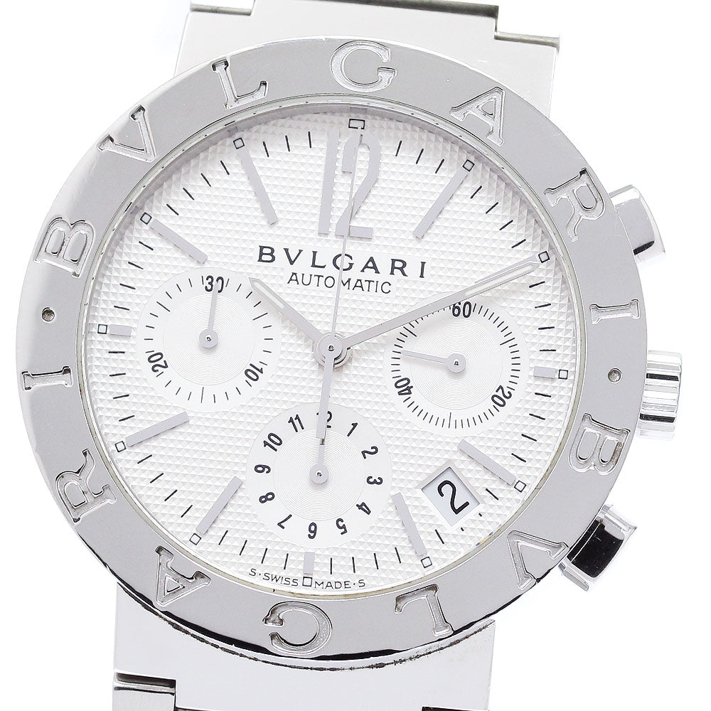 BVLGARI BVLGARIBVLGARI BB38SSCH Chronograph Silver Dial Automatic Men's _874230