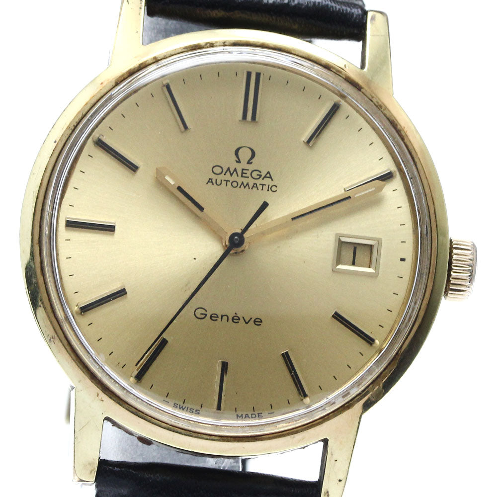OMEGA Geneve 1660098 Date Cal.1481 gold Dial Automatic Men's Watch_874239