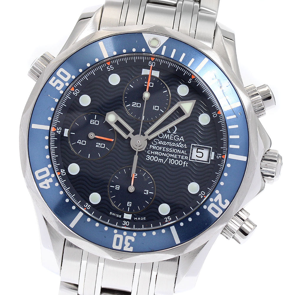 OMEGA Seamaster300 2599.80 Chronograph Navy Dial Automatic Men's Watch_874257