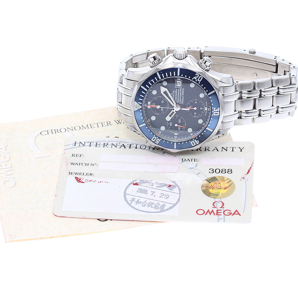OMEGA Seamaster300 2599.80 Chronograph Navy Dial Automatic Men's Watch_874257