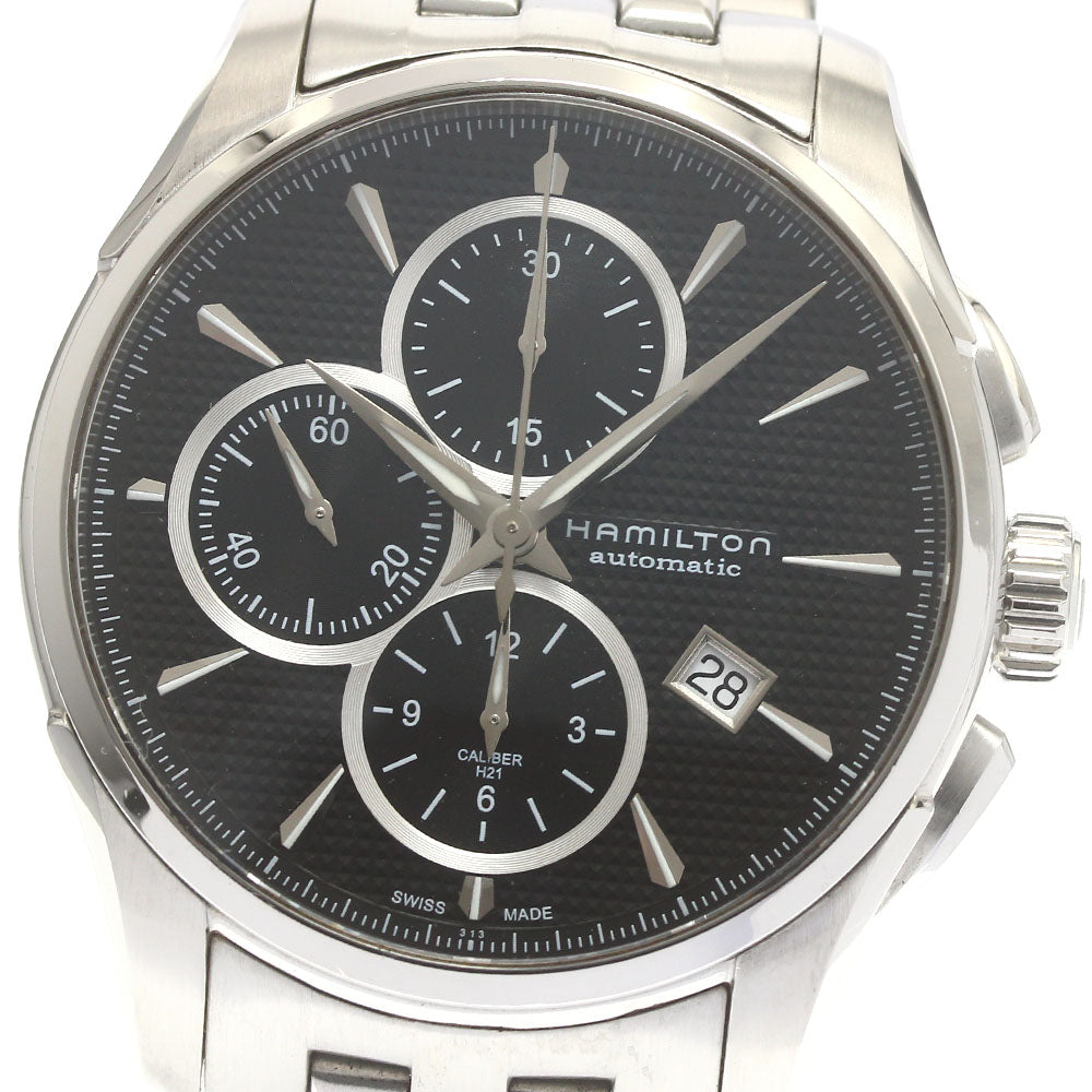 HAMILTON Jazz master H325960 Chronograph Date black Dial Automatic Men's_874259