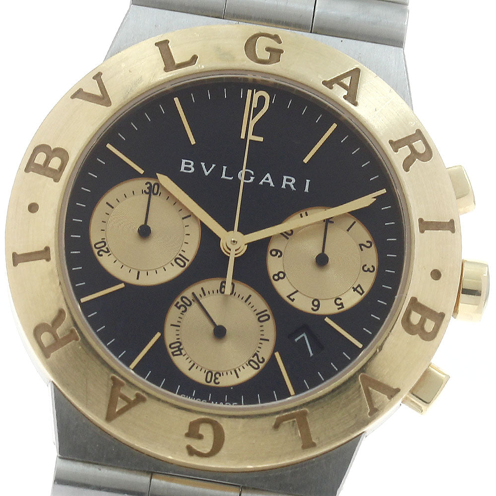 BVLGARI Diagono Sports CH35SG YG2 tone chronograph Quartz Men's Watch_874261