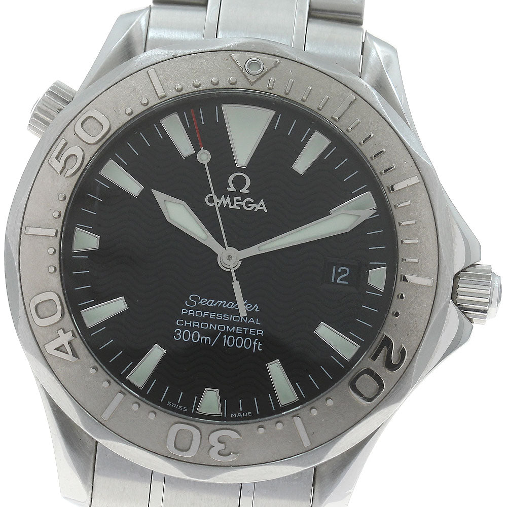 OMEGA Seamaster300 2230.50 WG bezel date black Dial Automatic Men's Watch_874262