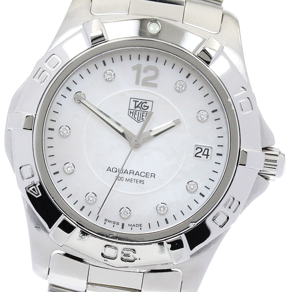TAG HEUER Aqua racer WAF1115 Date 12P diamond Quartz Men's Watch_874285
