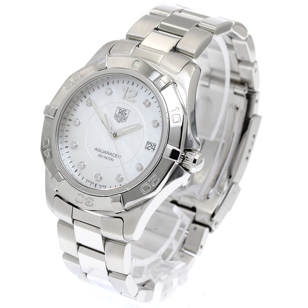 TAG HEUER Aqua racer WAF1115 Date 12P diamond Quartz Men's Watch_874285