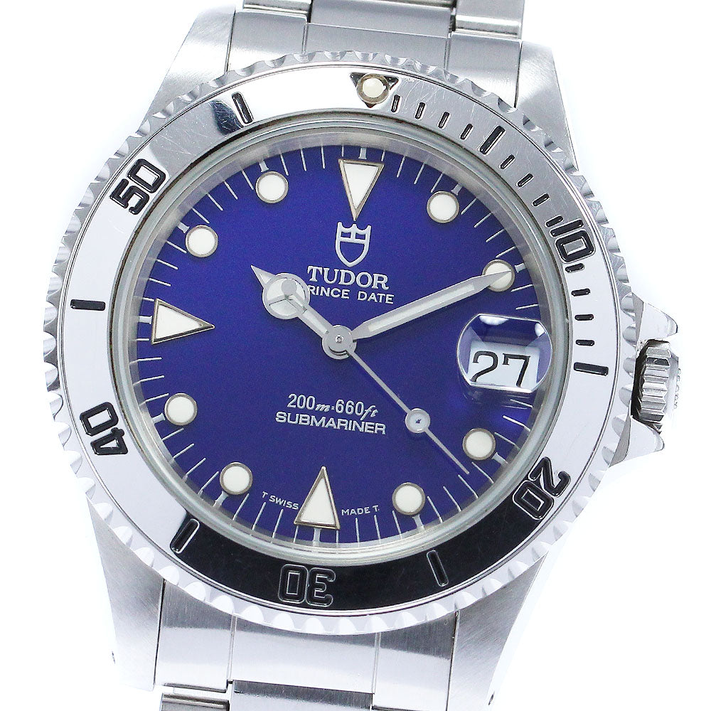 TUDOR Prince Date Submariner 75190 Date blue Dial Automatic Men's Watch_874289