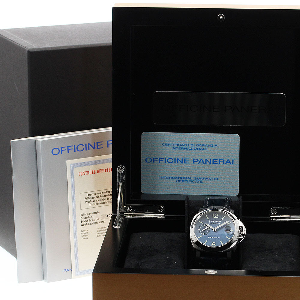 PANERAI Luminor Marina PAM00119 Small Second Date Navy Dial Automatic Men's Watch_874290