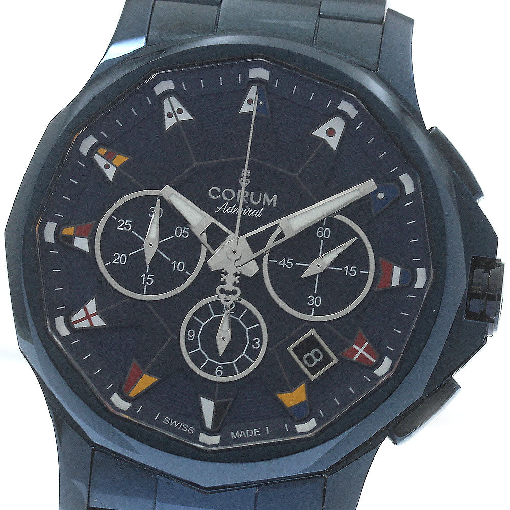 CORUM Corum Admiral 42 984.113.98 Date Navy Dial Automatic Men's Watch_874302