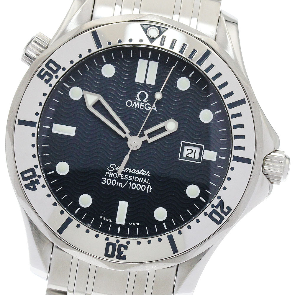 OMEGA Seamaster300 Professional 2542.80 Date Navy Dial Quartz Men's Watch_874313