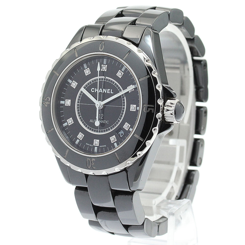 CHANEL J12 38mm H1626 Black ceramic 12P diamond Automatic Men's Watch_874319