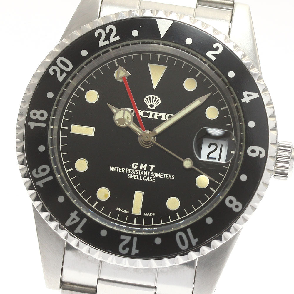 INCIPIO Begin Produced Limited to 400 pieces GMT black Dial Automatic Men's Watch_874321