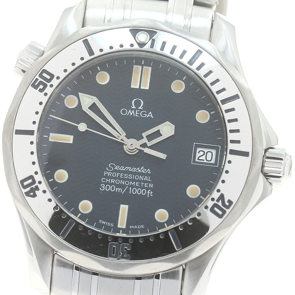 OMEGA Seamaster300 2552.80 Date Navy Dial Automatic Boy's Watch_874347