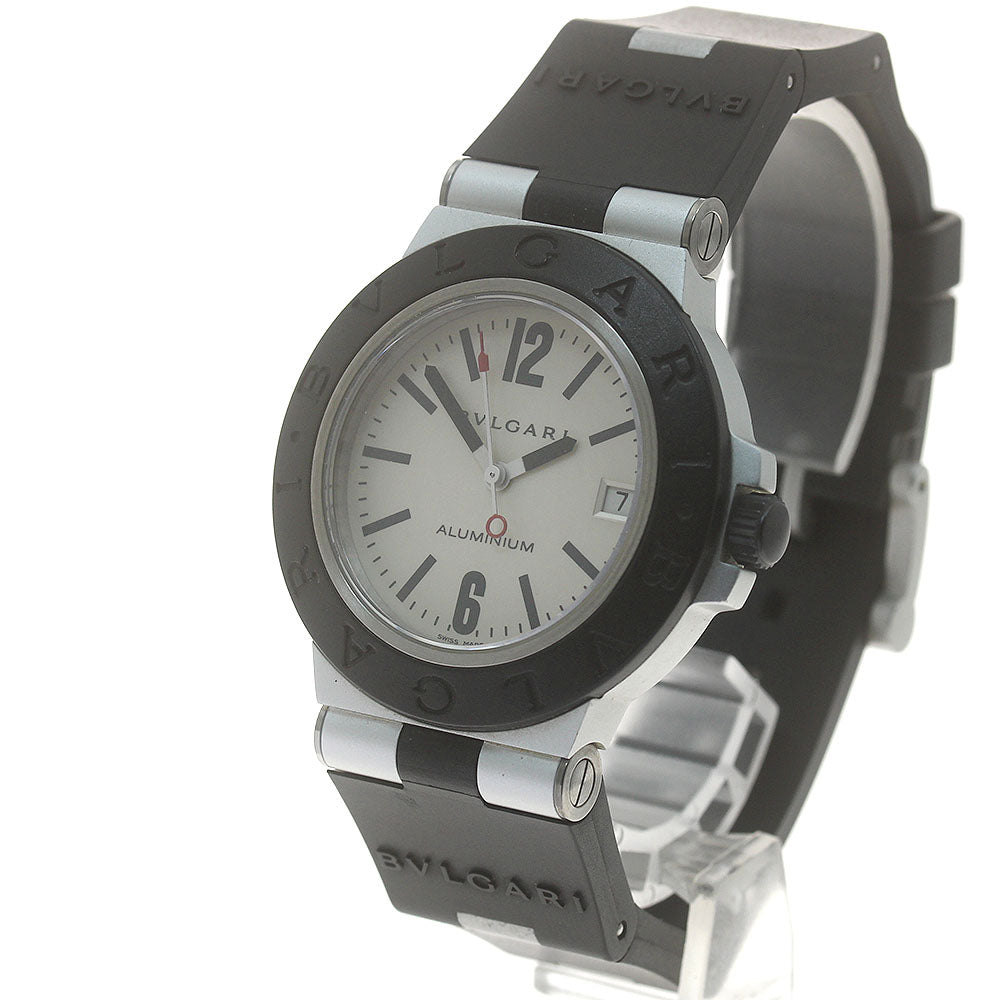 BVLGARI Aluminum AL38TA Date Silver Dial Automatic Men's Watch_874352