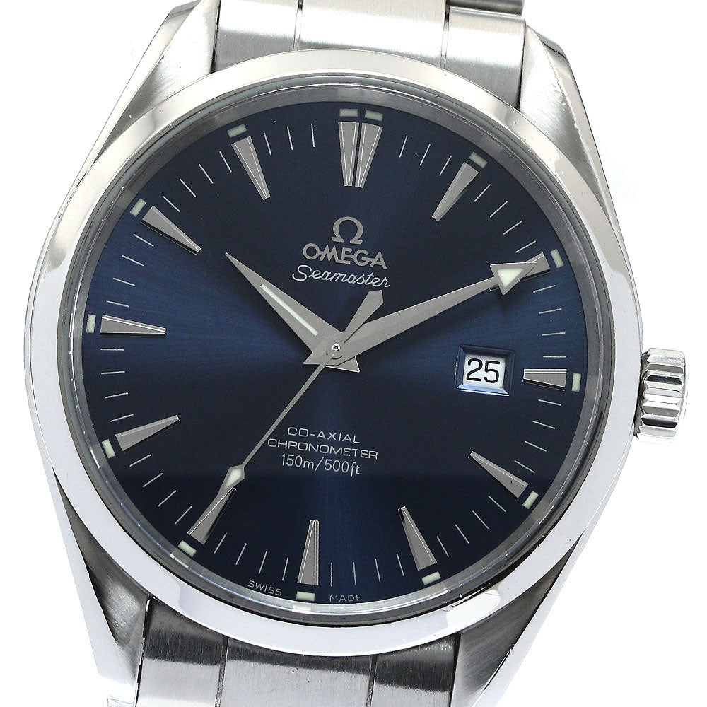 OMEGA Seamaster Aqua Terra 2502.80 Date Navy Dial Automatic Men's Watch_874380