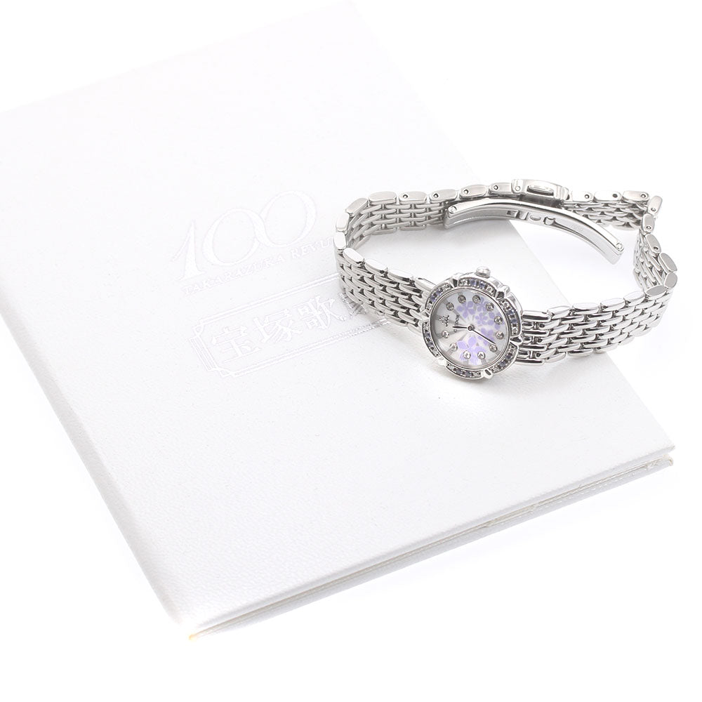 SEIKO CREDOR Takarazuka 100th Anniversary 1E70-0CZ0/GSTE845 Diamond bezel 11P diamond White shell Dial Quartz Ladies Watch_874389