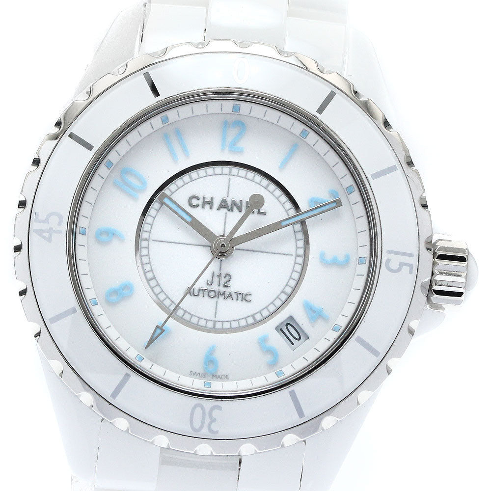 CHANEL J12 white ceramic H3827 Date white Dial Automatic Men's Watch_874396