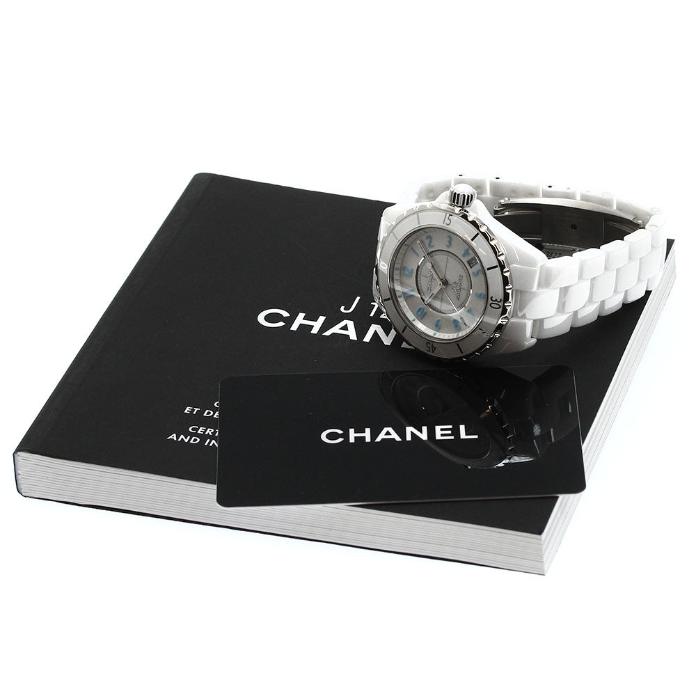 CHANEL J12 white ceramic H3827 Date white Dial Automatic Men's Watch_874396