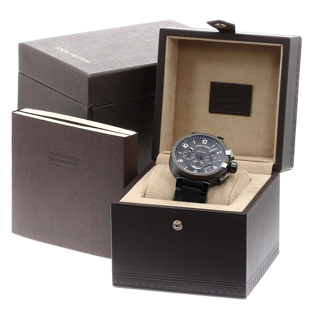 LOUIS VUITTON Tambour Evolution Q10580 GMT chronograph Automatic Men's_874397