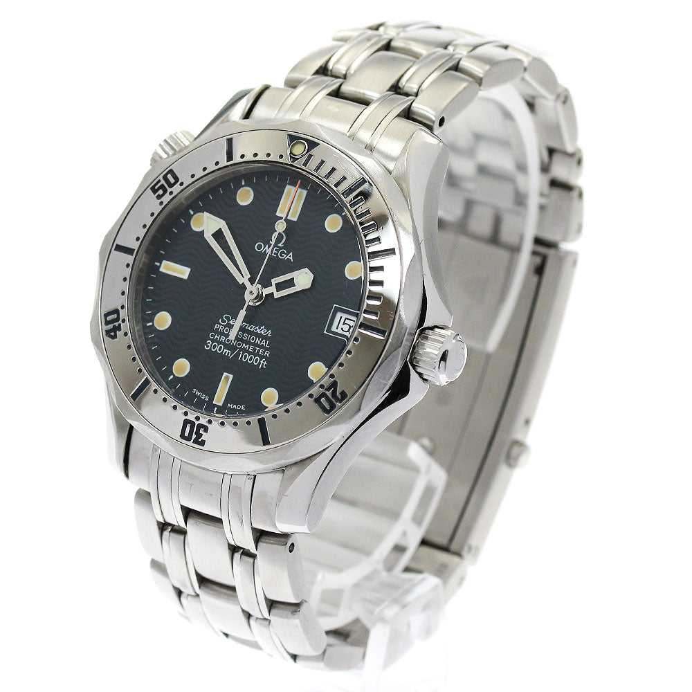 OMEGA Seamaster300 2552.80 Date Navy Dial Automatic Boy's Watch_874401