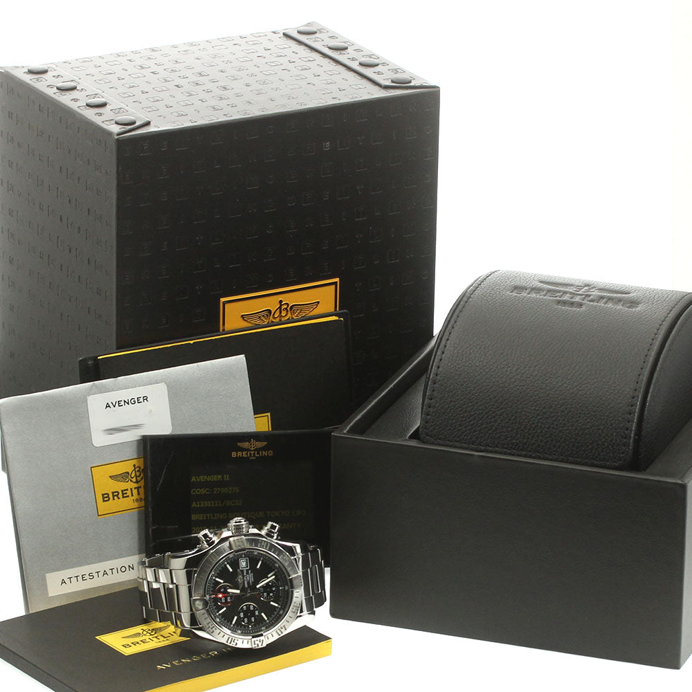 BREITLING Avenger II A13381 Chronograph Date Automatic Men's Watch_874455