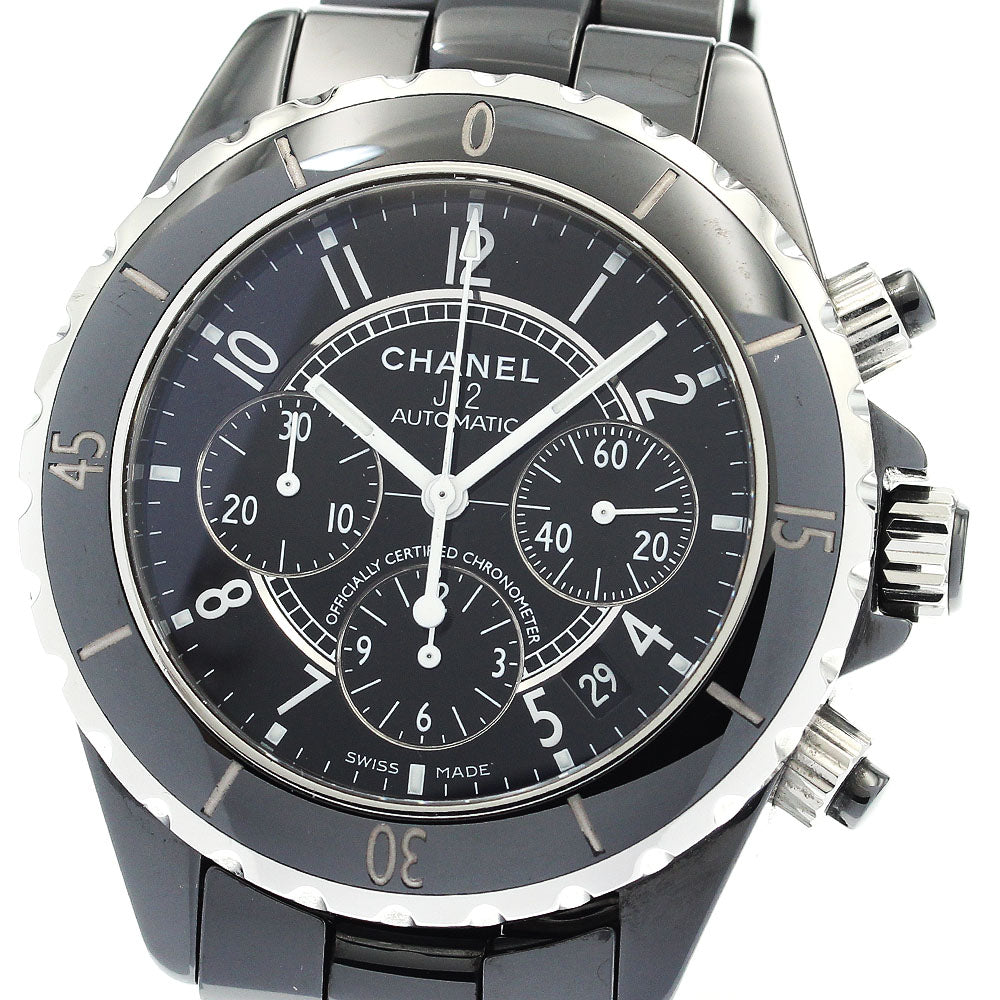 CHANEL J12 H0940 41MM Black Ceramic black Dial Automatic Men's Watch_874463