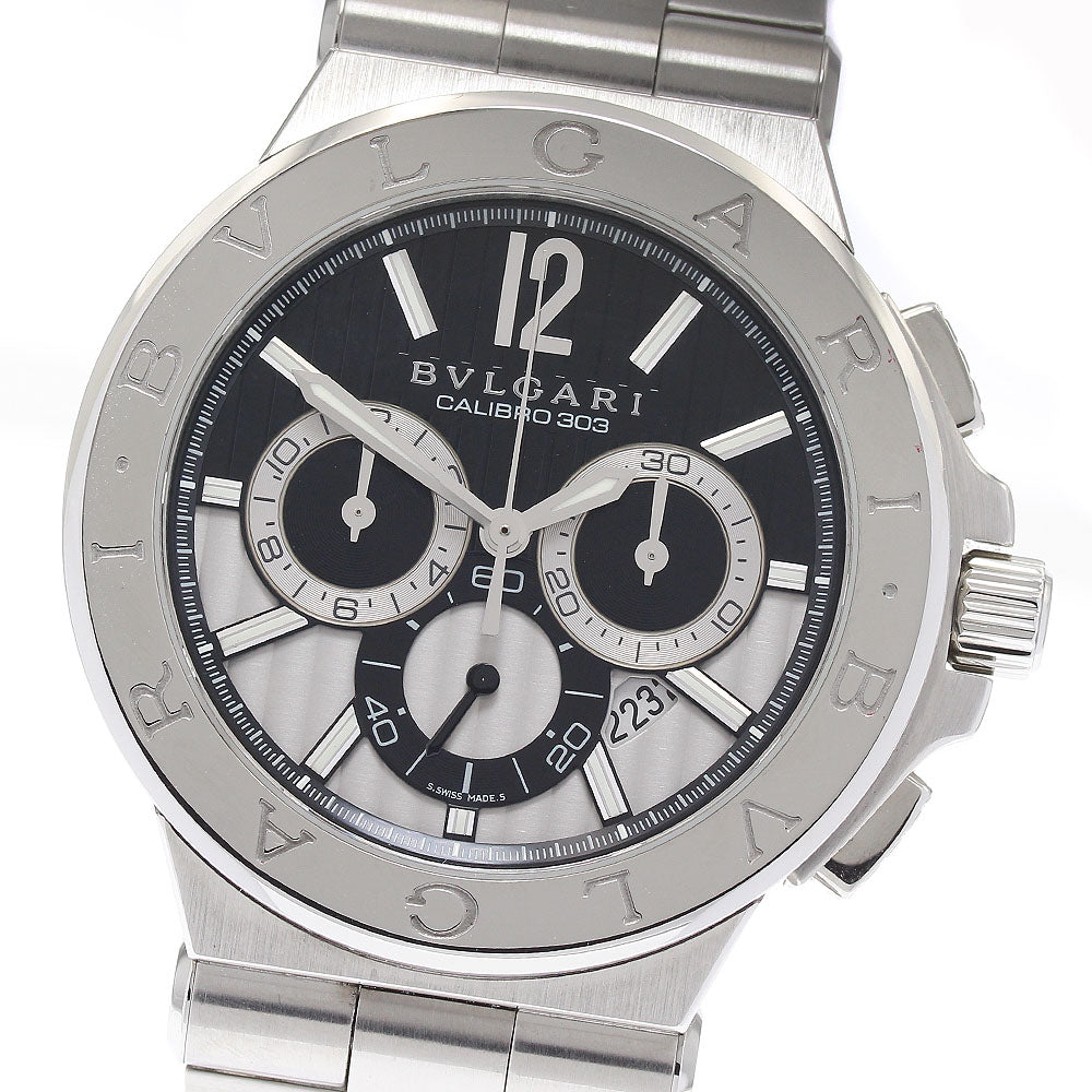 BVLGARI Diagono Caribillo 303 DG42SCH Chronograph Automatic Men's Watch_874465