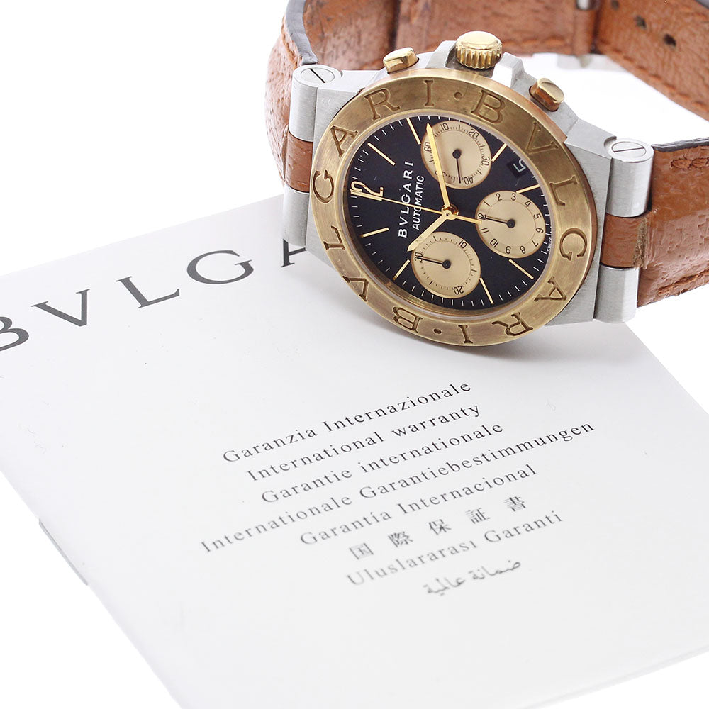 BVLGARI Diagono Sports CH35SG YG bezel chronograph Automatic Men's_874475