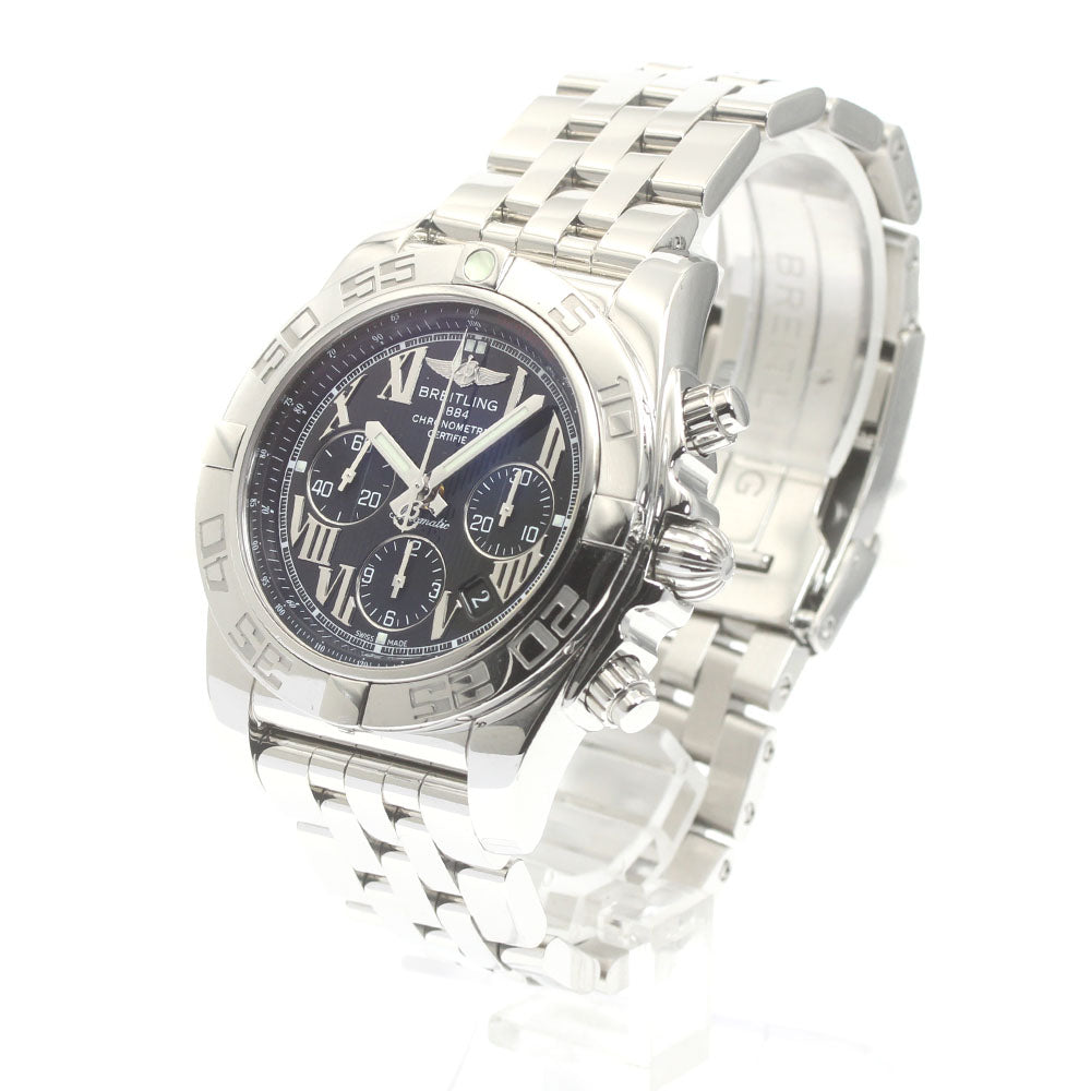 BREITLING Chronomat44 AB0110 Date black Dial Automatic Men's Watch_874513