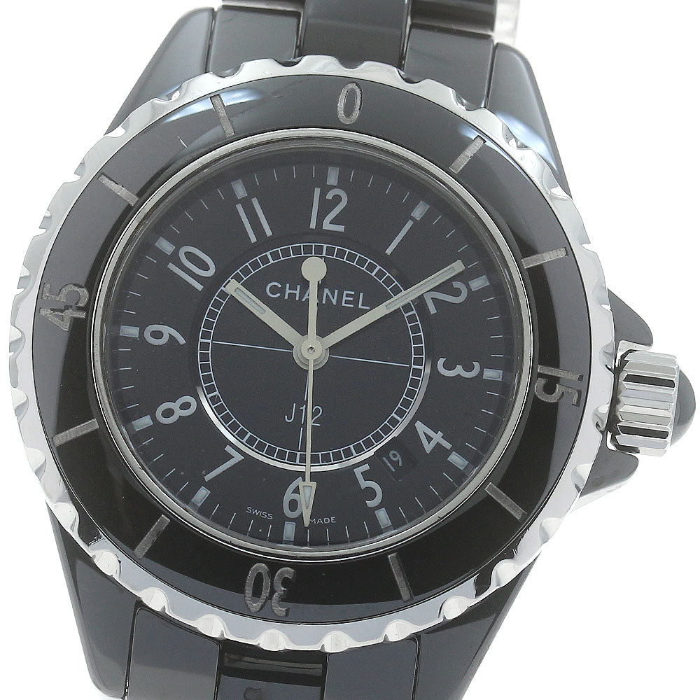 CHANEL J12 H0682 Date black ceramic black Dial Quartz Ladies Watch_874534
