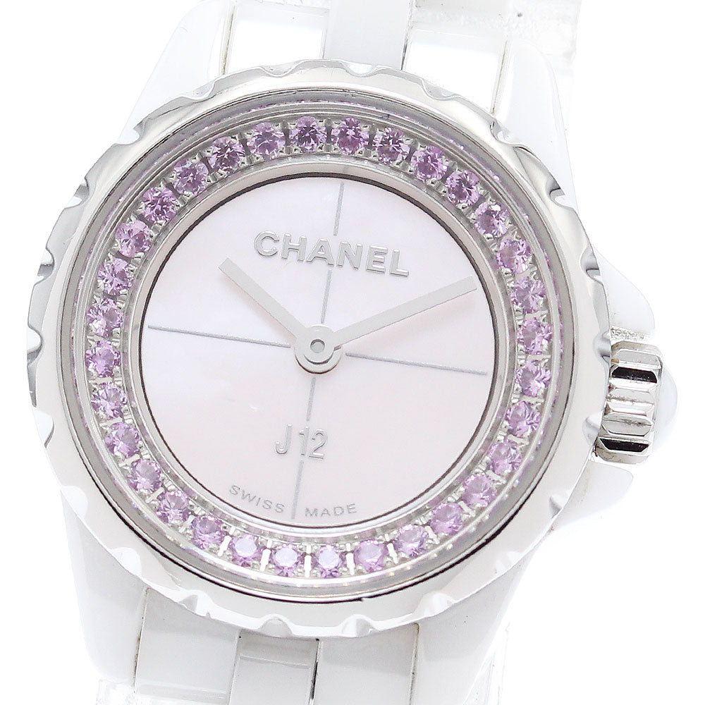 CHANEL J12 XS H5512 Pink sapphire, white ceramic, limited to 1200 pieces Pink shell Dial Quartz Ladies Watch_874540