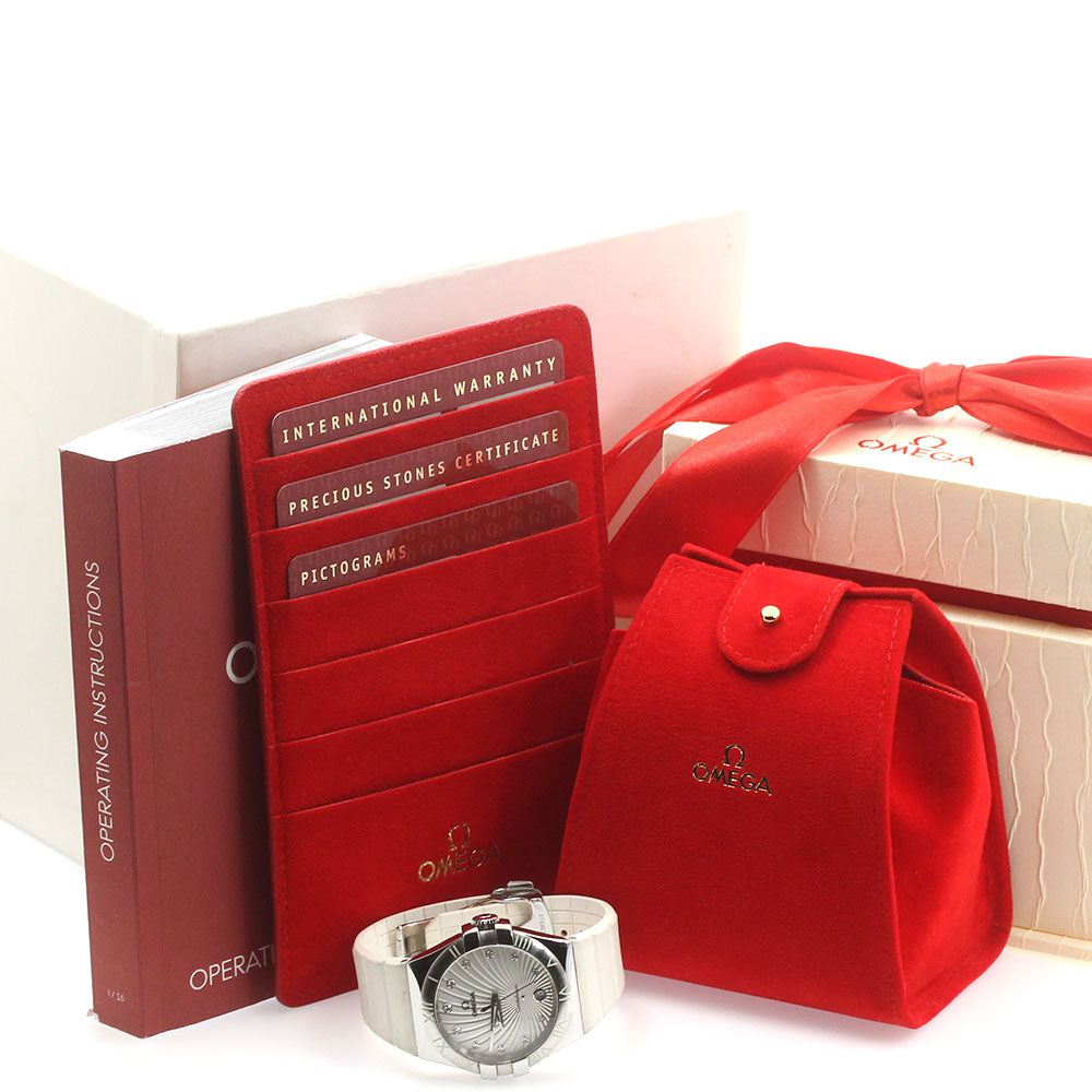 OMEGA Constellation 123.12.35.60.52.001 11P diamond Quartz Ladies Watch_874544