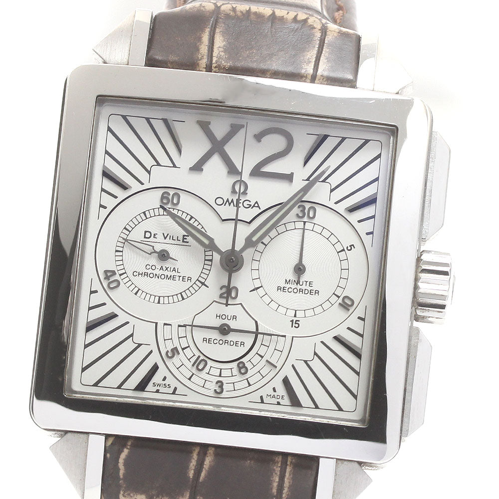 OMEGA De Ville X2 Co-Axial 423.13.37.50.02.001 Chronograph Silver Dial Automatic Men's Watch_874552
