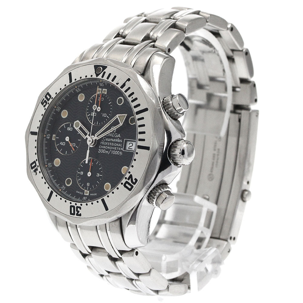 OMEGA Seamaster300 2598.80 Chronograph Date Navy Dial Automatic Men's_874558