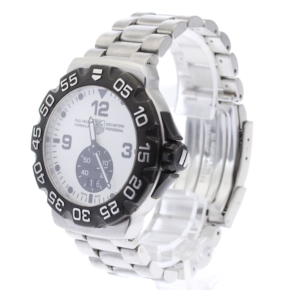 TAG HEUER Formula 1 WAH1011 Small seconds White / black Dial Quartz Men's Watch_874565