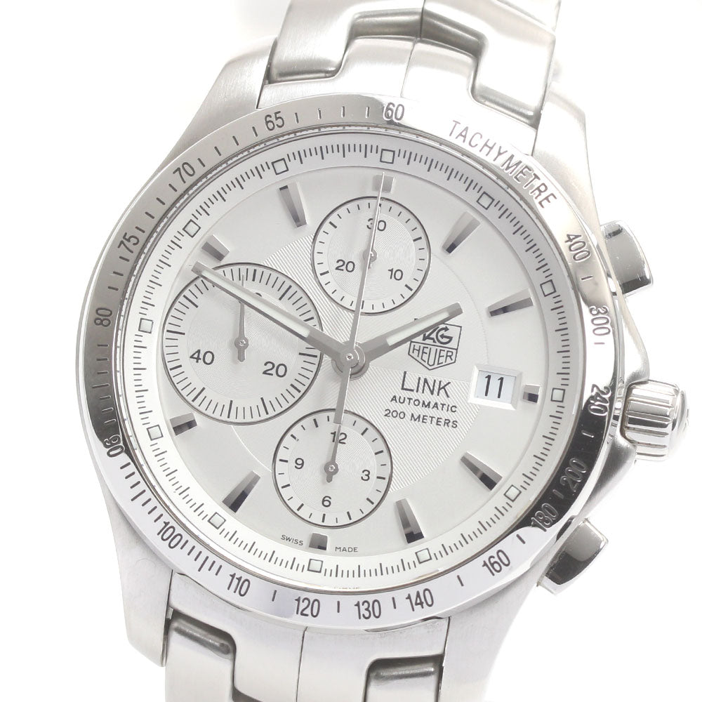 TAG HEUER Link CJF2111 Chronograph Silver Dial Automatic Men's Watch_874566