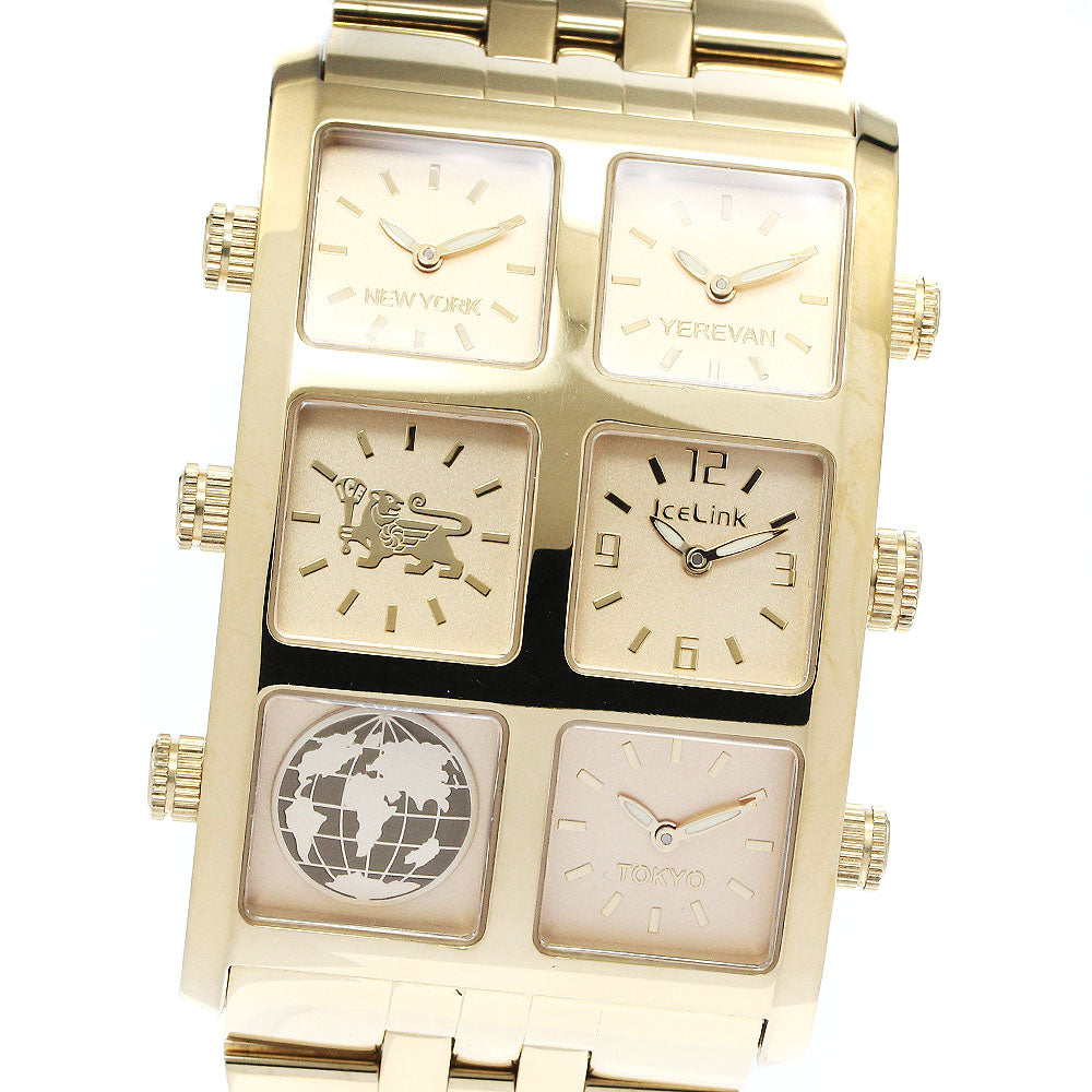 ICE LINK generation 4 time gold Dial Quartz Men's Watch_874600