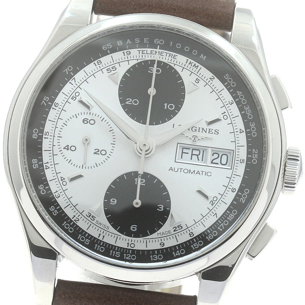 LONGINES Heritage 1954 Chronograph L2.747.4 Silver Dial Automatic Men's_874603