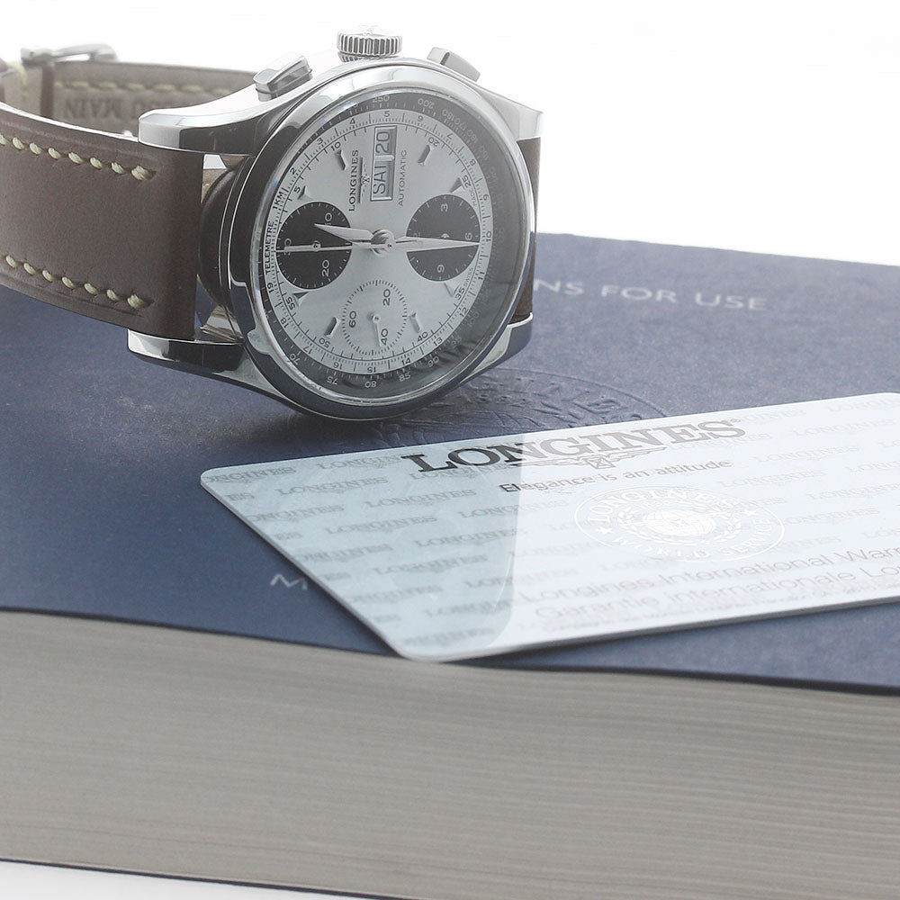 LONGINES Heritage 1954 Chronograph L2.747.4 Silver Dial Automatic Men's_874603