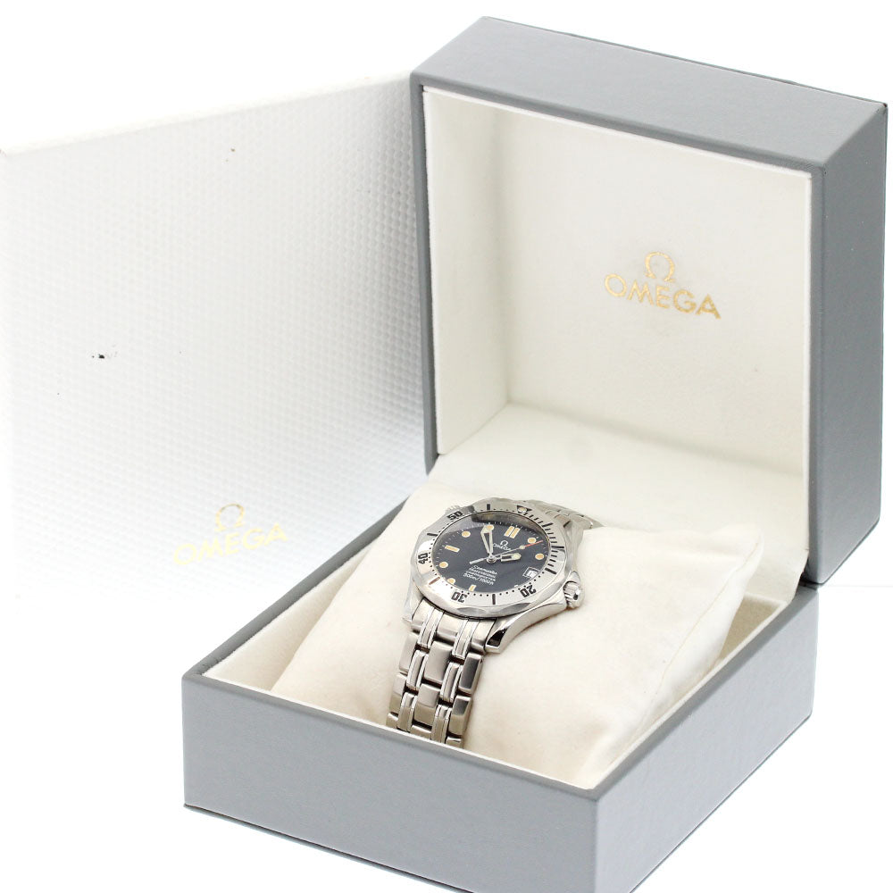 OMEGA Seamaster300 2552.80 Date Navy Dial Automatic Boy's Watch_874617