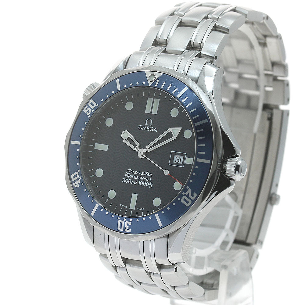 OMEGA Seamaster300 2541.80 Date Navy Dial Quartz Men's Watch_874628