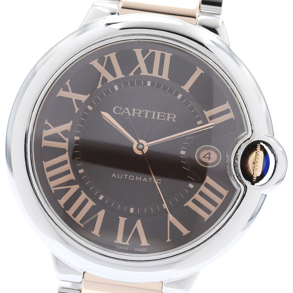 CARTIER Baron Blue LM W6920032 Brown Dial Automatic Men's Watch_874649