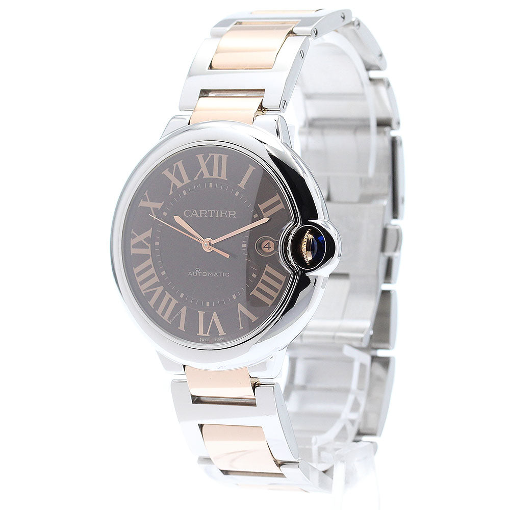 CARTIER Baron Blue LM W6920032 Brown Dial Automatic Men's Watch_874649
