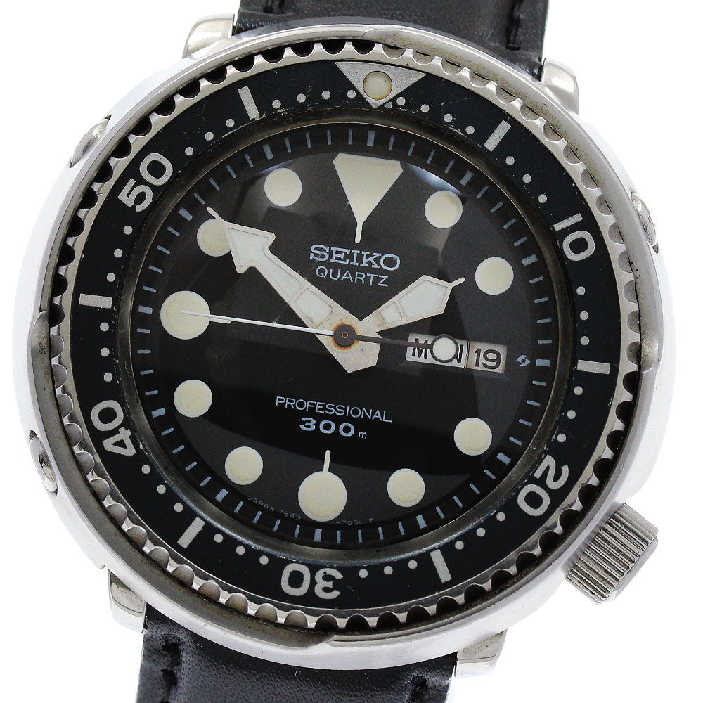 SEIKO Professional Diver 7549-7010 Day Date Tuna Can Quartz Men's Watch_874658