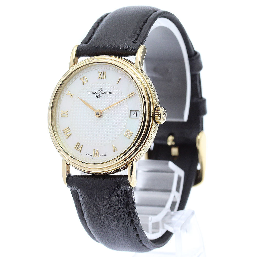 Ulysse Nardin 131-2 K18YG Back Skeleton White Shell Dial White shell Dial Automatic Men's Watch_874671