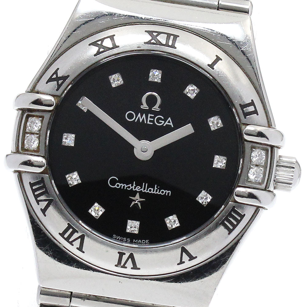 OMEGA Constellation 1566.56 12P diamonds 4P bezel diamonds Quartz Ladies_874678