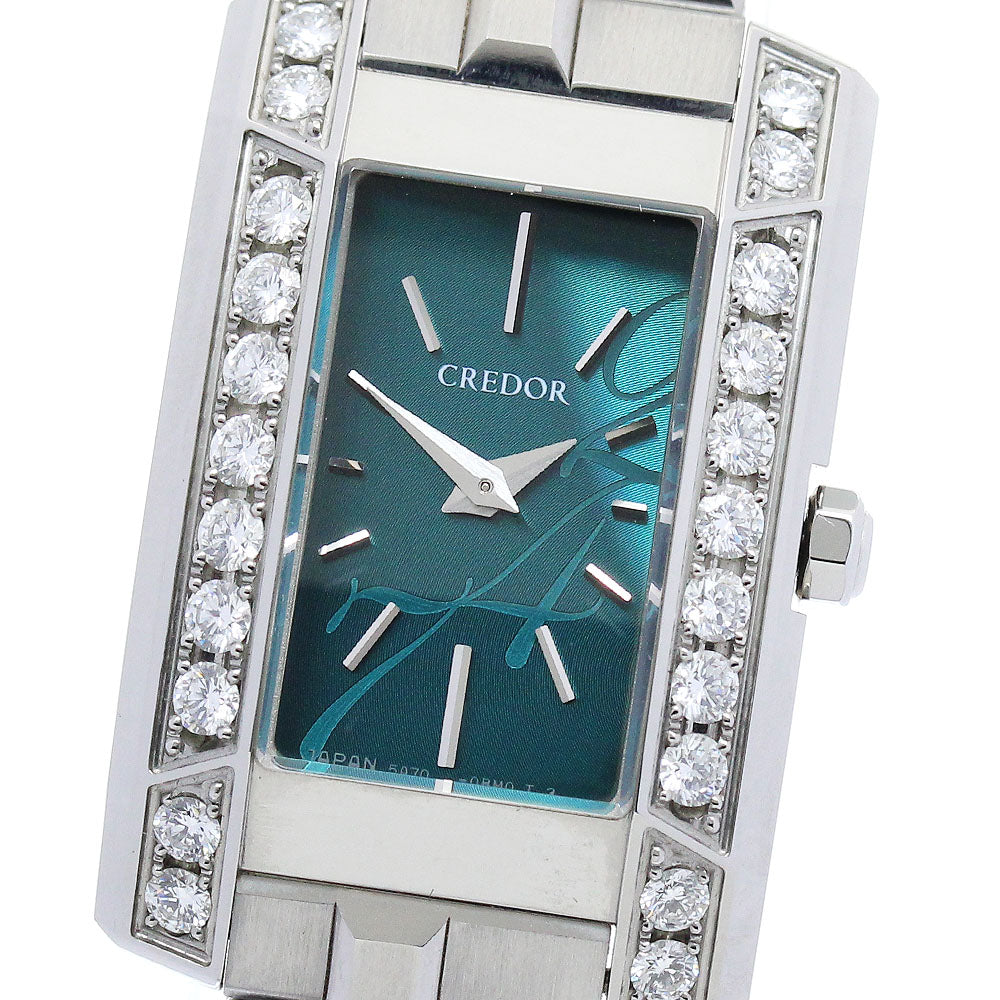 SEIKO CREDOR node GSWE935/5A70-0AY0 Side diamond Quartz Ladies Watch_874679
