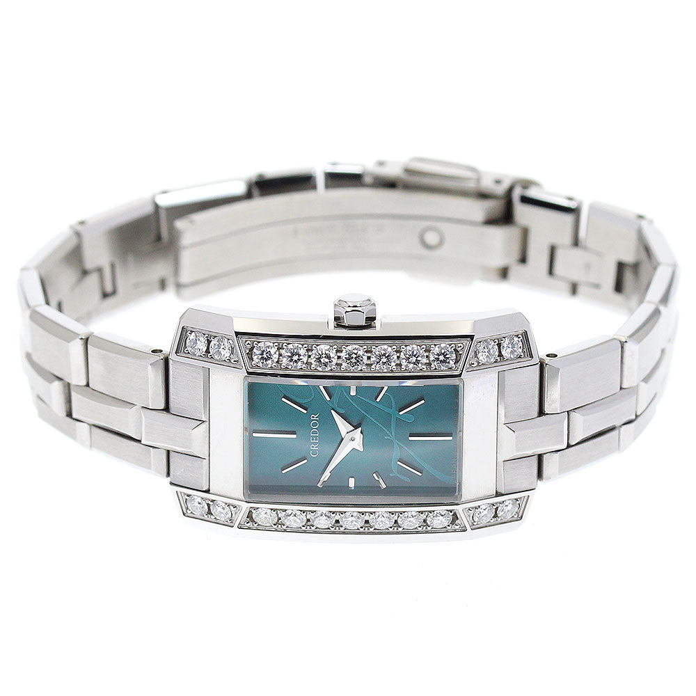 SEIKO CREDOR node GSWE935/5A70-0AY0 Side diamond Quartz Ladies Watch_874679