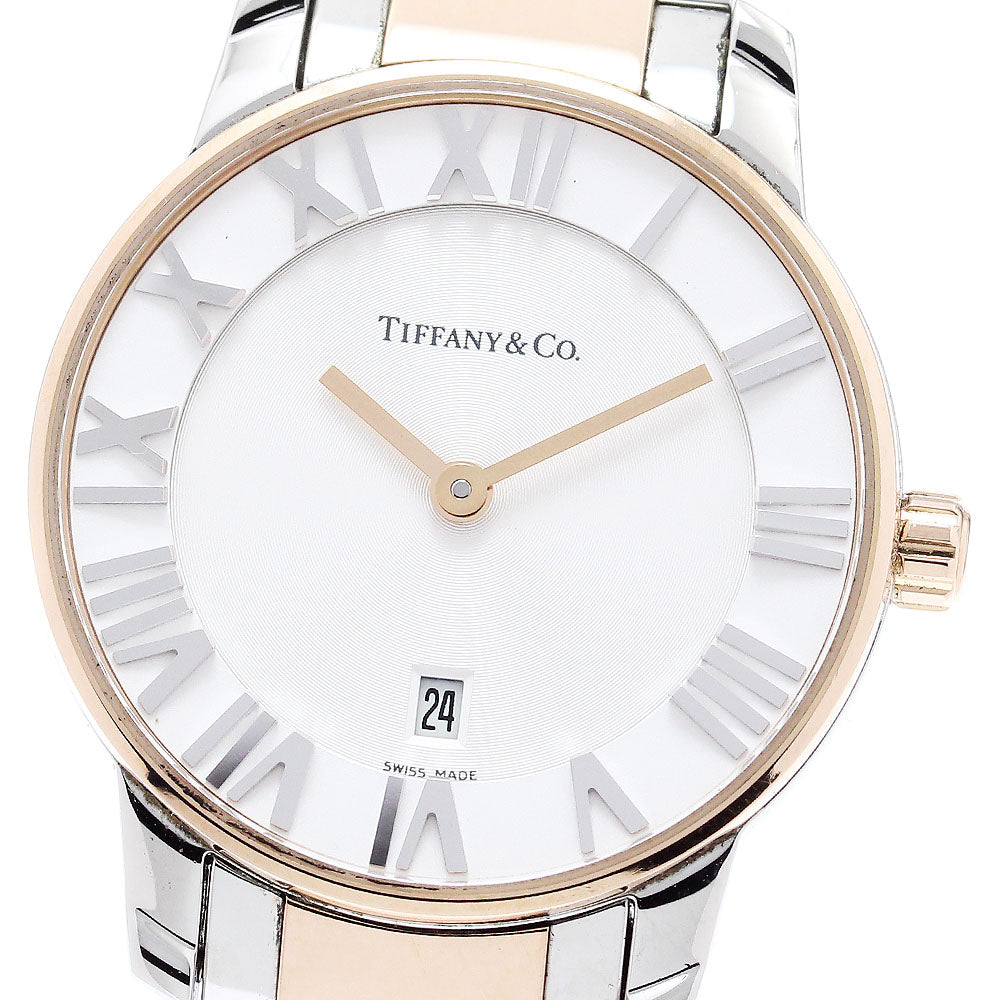 TIFFANY&Co. Atlas Dome Z1830.11.13A21A00A Date white Dial Quartz Ladies_874694