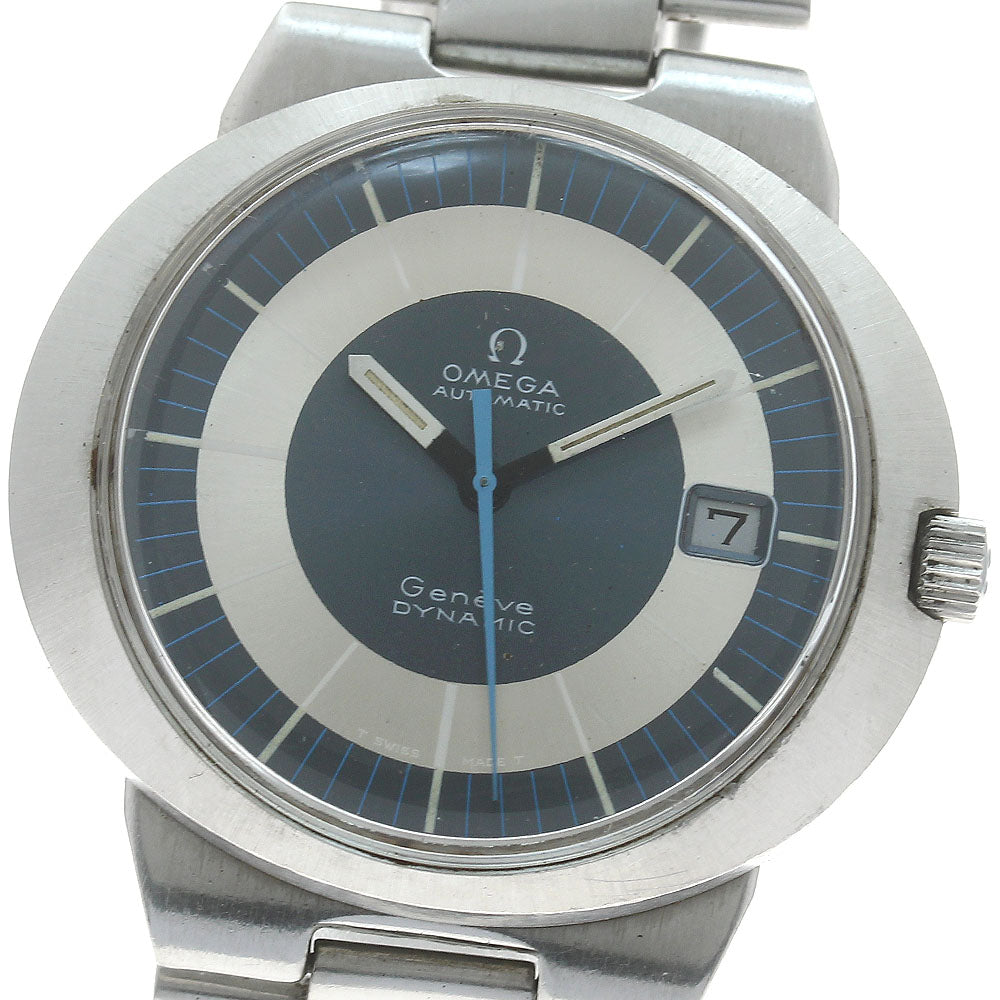 OMEGA Geneve Dynamic Date Silver / Blue Dial Automatic Men's Watch_874704